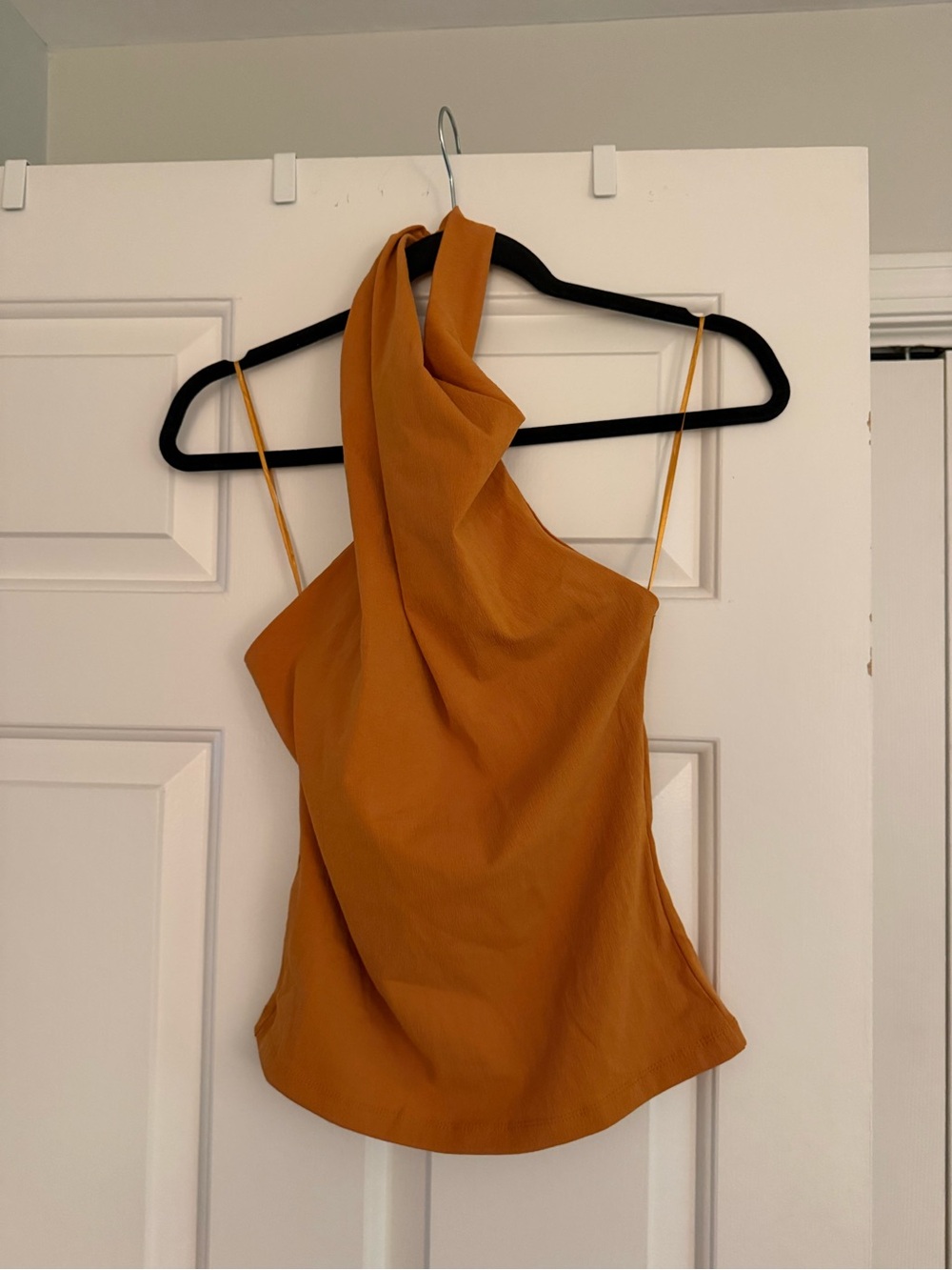Zara Halter Neck Burnt Orange Sleevless Top